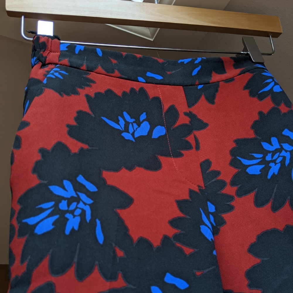 J.Crew floral pull-on trousers